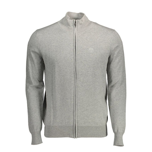 Sweater by North Sails for men in cotton gray & natural features an tactile silhouette, showcasing a sophisticated and tactile for a refined finish.