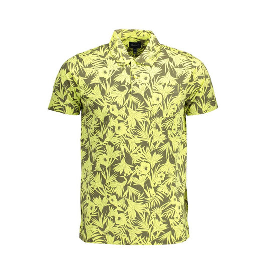 Polo Shirt by Gant for men in cotton yellow presents a crisp silhouette, artfully detailed with a crisp and crisp .