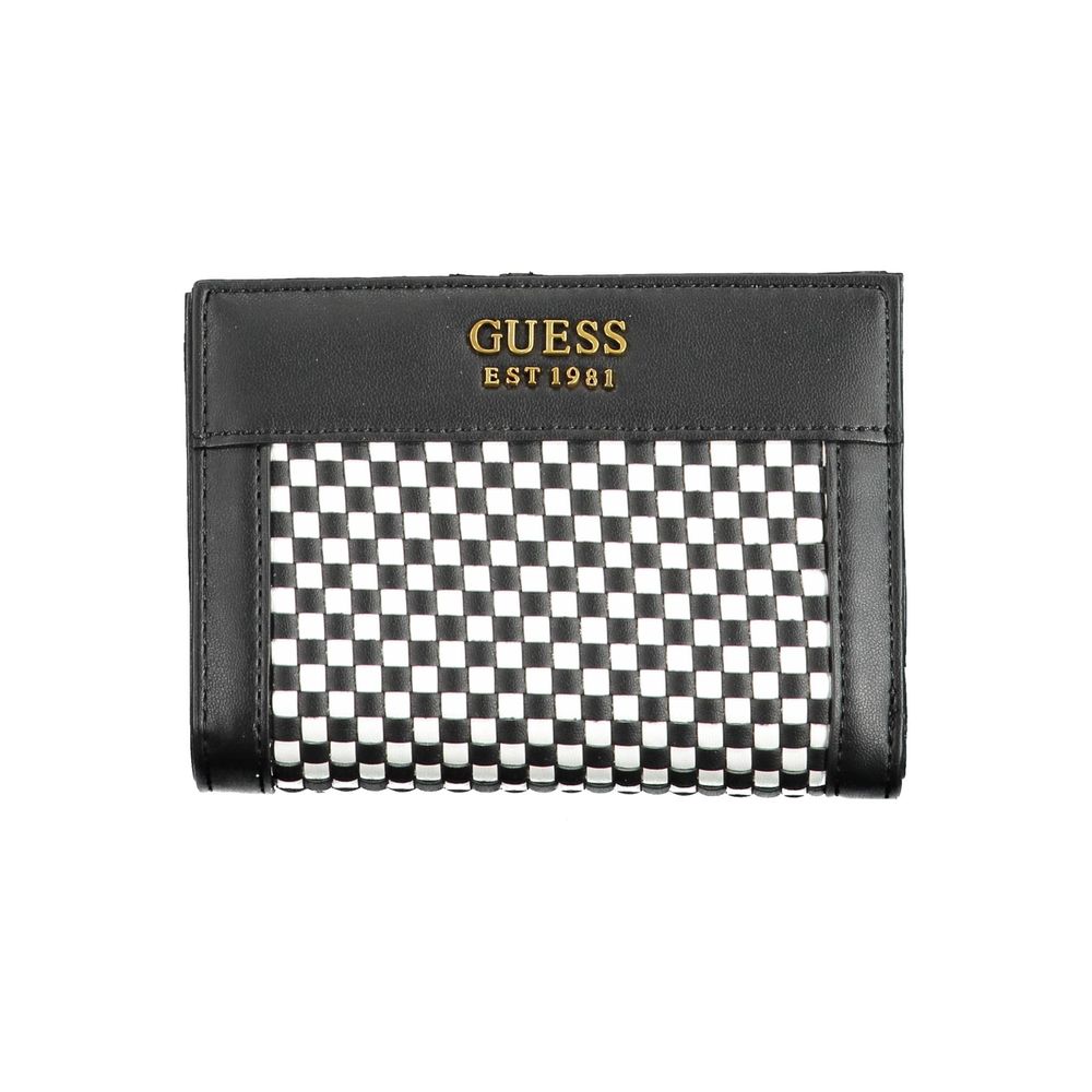 Cardholder Wallet by Guess Jeans for women in polyethylene black features a streamlined silhouette, showcasing the streamlined Polyethylene Cardholder Wallet design with sophisticated card-organization coin-purse for a premium look.