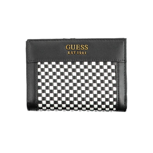 Cardholder Wallet by Guess Jeans for women in polyethylene black features a streamlined silhouette, showcasing the streamlined Polyethylene Cardholder Wallet design with sophisticated card-organization coin-purse for a premium look.