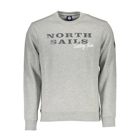 This Sweatshirt Sweater by North Sails for men in cotton gray presents a understated silhouette, featuring a sophisticated round neckline and for a understated finish.