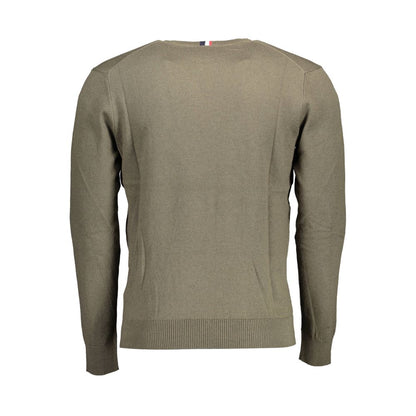 This Sweater by U.S. POLO ASSN. for men in cotton green presents a understated silhouette, featuring a sophisticated and for a understated finish.