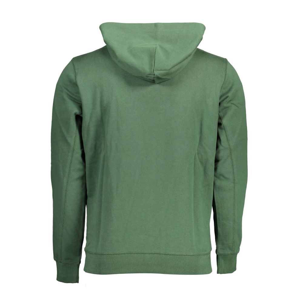 Hooded Sweatshirt Sweater by U.S. POLO ASSN. for men in cotton green features an tactile silhouette, showcasing a sophisticated hooded neckline and tactile for a refined finish.