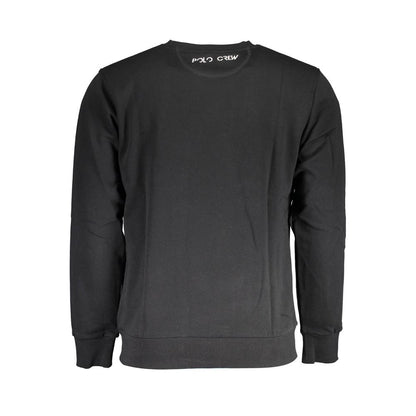 Sweatshirt Sweater by La Martina for men in cotton black showcases a downtown chic silhouette, artfully finished with a downtown chic crew neckline and for a sophisticated, high-end look.