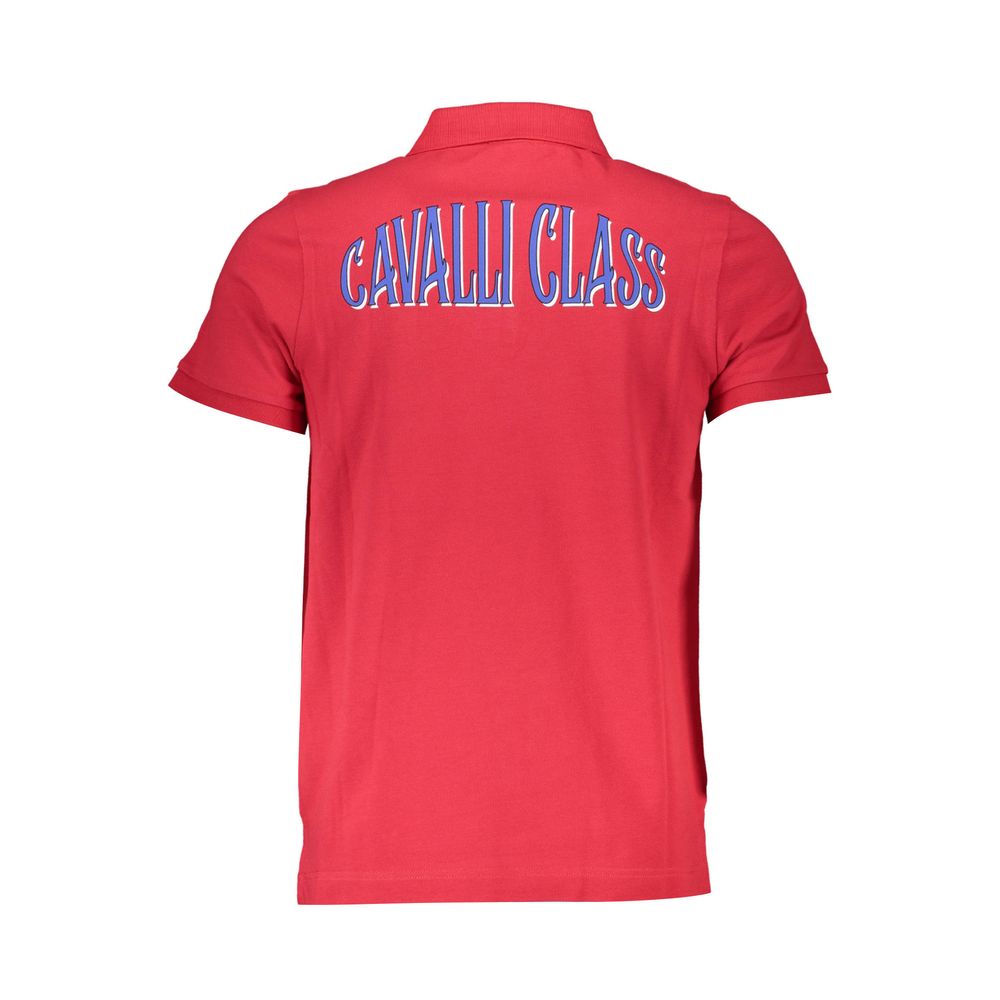 This Polo Shirt by Cavalli Class for men in red presents a flawless silhouette, showcasing flawless detailing and a refined for a truly flawless aesthetic.