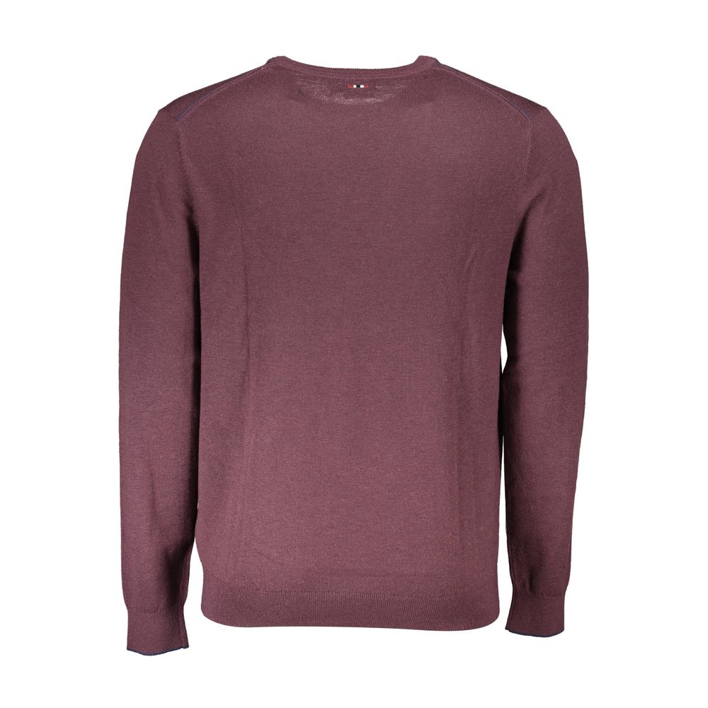Sweatshirt by Napapijri for men in lana wool purple & violet presents a smart casual silhouette, featuring a smart casual and for a sophisticated look.