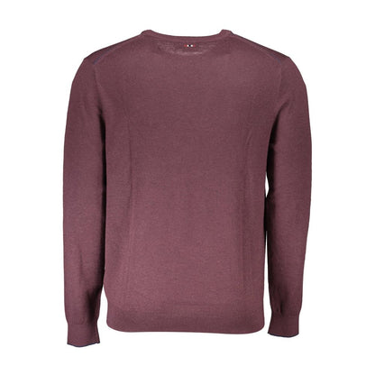 Sweatshirt by Napapijri for men in lana wool purple & violet presents a smart casual silhouette, featuring a smart casual and for a sophisticated look.