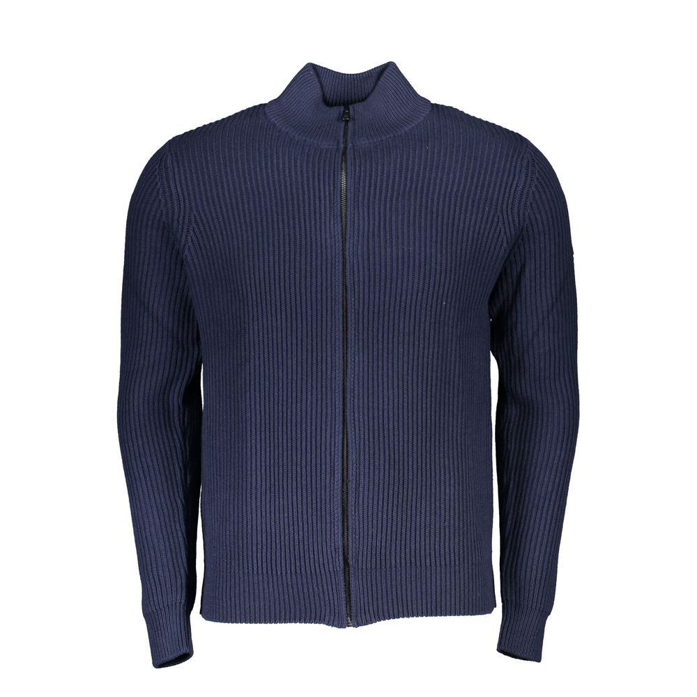 Sweater by North Sails for men in cotton blue features an polished silhouette, showcasing refined long-sleeve and a sophisticated for a truly polished finish.