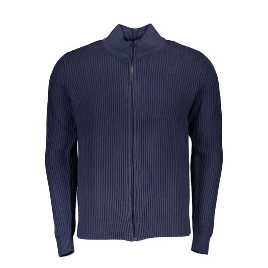 Sweater by North Sails for men in cotton blue features an polished silhouette, showcasing refined long-sleeve and a sophisticated for a truly polished finish.