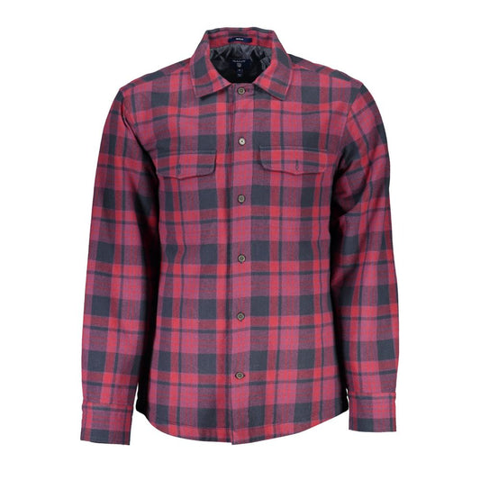 Shirt by Gant for men in cotton purple presents a discerning silhouette, showcasing a sophisticated and long-sleeve for a truly discerning finish.