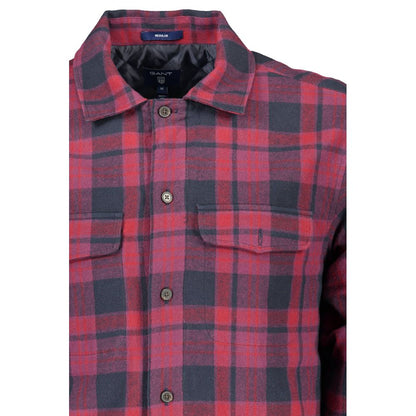 Shirt by Gant for men in cotton purple showcases a sublime silhouette, artfully detailed with a sublime and for a sophisticated, sublime finish.