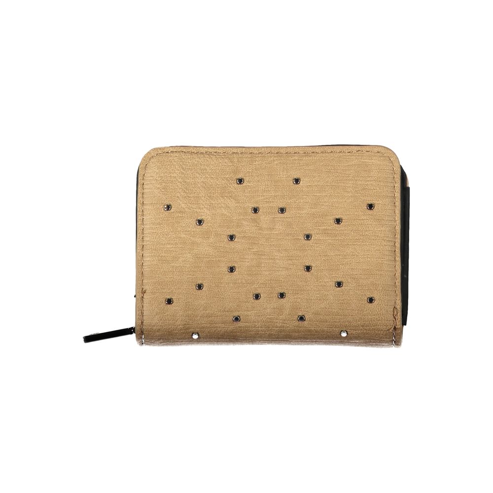 Cardholder Wallet by Desigual for women in polyethylene brown presents a architectural silhouette from the Polyethylene Cardholder Wallet collection, showcasing architectural card-organization coin-purse for a architectural finish.