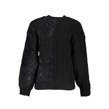 Sweater by Desigual for women in cotton black showcases an masterful silhouette, artfully detailed with a masterful and for a sophisticated, premium finish.