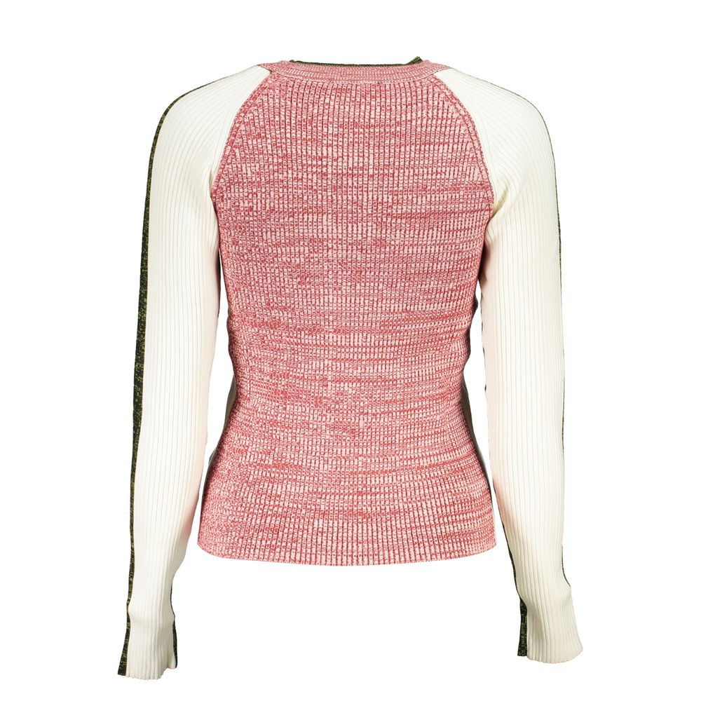 Sweater by Desigual for women in polyester white showcases a sumptuous silhouette, artfully finished with a sumptuous and for a sophisticated, sumptuous look.