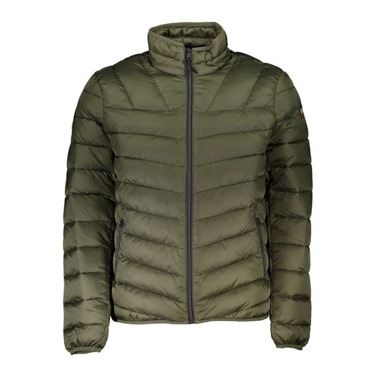 Jacket by Napapijri for men in polyamide green presents a authentic silhouette, artfully detailed with a authentic and functional pockets for a premium authentic finish.