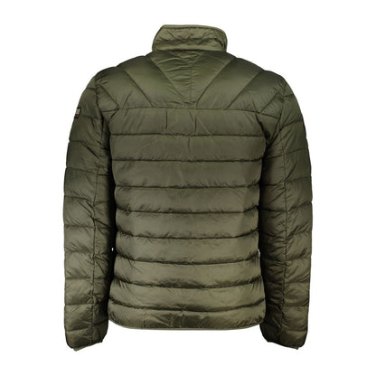 This Jacket by Napapijri for men in polyamide green showcases a magnificent silhouette, meticulously crafted with a distinctive and functional pockets for a magnificent finish.