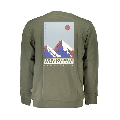 This Sweater by Napapijri for men in cotton green presents a understated silhouette, featuring a sophisticated and for a understated finish.