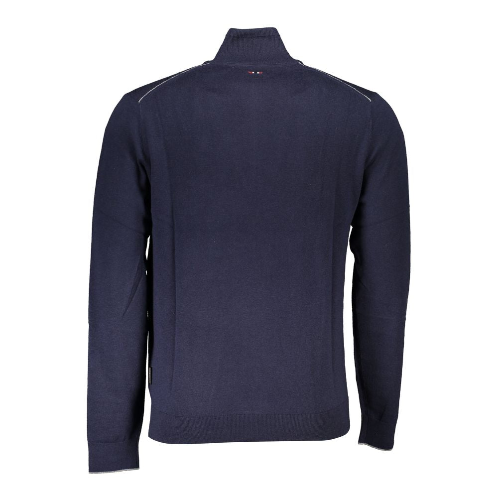 Sweater by Napapijri for men in fabric blue showcases an masterful silhouette, artfully detailed with a masterful and for a sophisticated, premium finish.