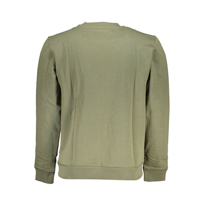 Sweater by Napapijri for men in cotton green showcases a sumptuous silhouette, artfully finished with a sumptuous and for a sophisticated, sumptuous look.