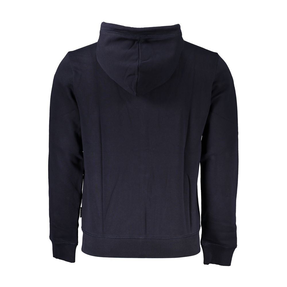 This Hooded Sweater by Napapijri for men in cotton blue presents a understated silhouette, featuring a sophisticated and for a understated finish.