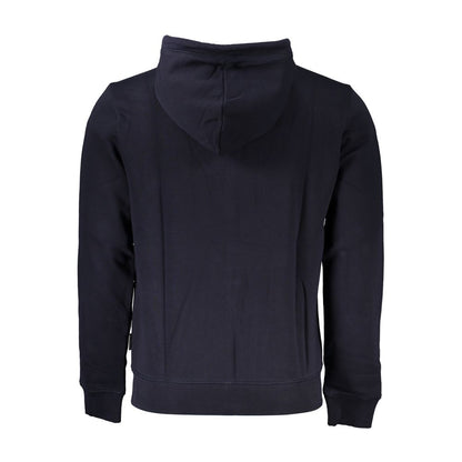 This Hooded Sweater by Napapijri for men in cotton blue presents a understated silhouette, featuring a sophisticated and for a understated finish.