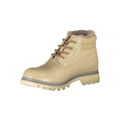 Lace-Up Boots by Carrera for women in polyester & polyethylene beige showcases a aeronautic silhouette as Women's Polyester & Polyethylene Lace-Up Boots, artfully defined by a aeronautic and a aeronautic .