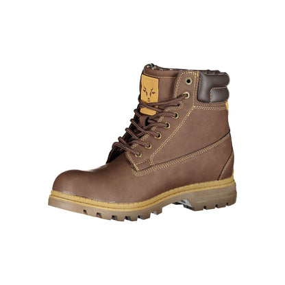 Boots by Carrera for women in polyester brown showcases a aeronautic silhouette as Women's Polyester Boots, artfully defined by a aeronautic and a aeronautic .
