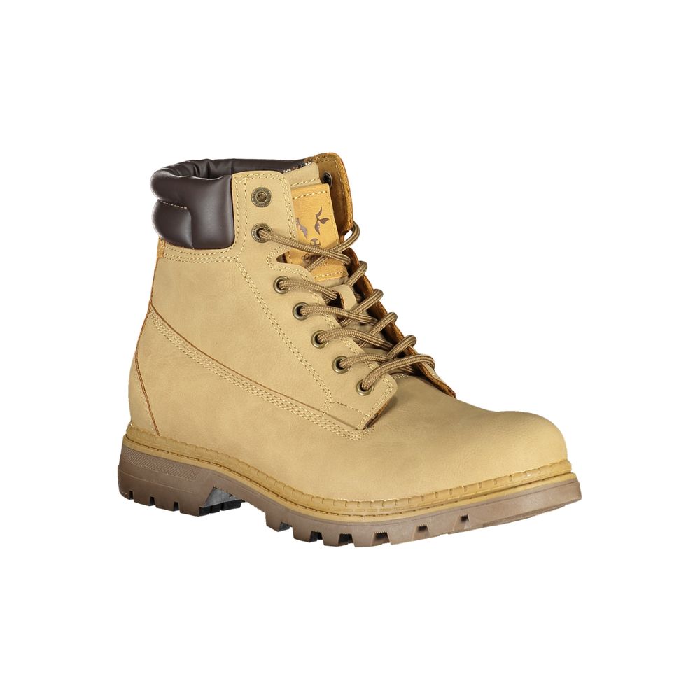 Boots by Carrera for women in polyester beige showcases a aeronautic silhouette as Women's Polyester Boots, artfully defined by a aeronautic and a aeronautic .