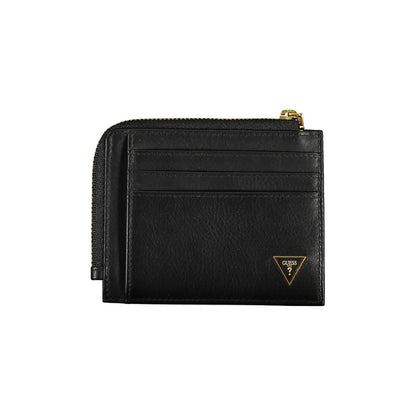 Cardholder Wallet by Guess Jeans for men in leather black presents a architectural silhouette from the Leather Cardholder Wallet collection, showcasing architectural card-organization compact-design rfid-protection for a architectural finish.
