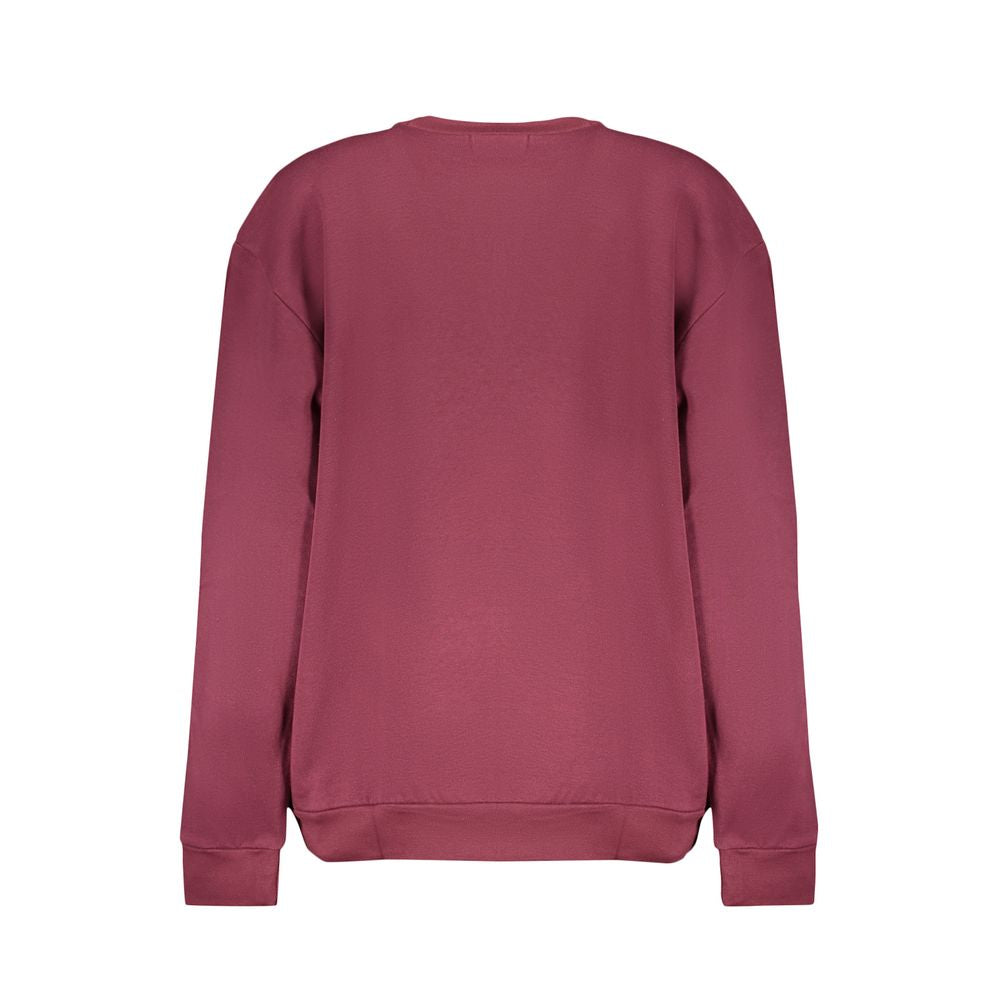 Sweatshirt by Cavalli Class for women in cotton purple & print features an magnificent silhouette, showcasing a sophisticated and detail for a truly magnificent finish.