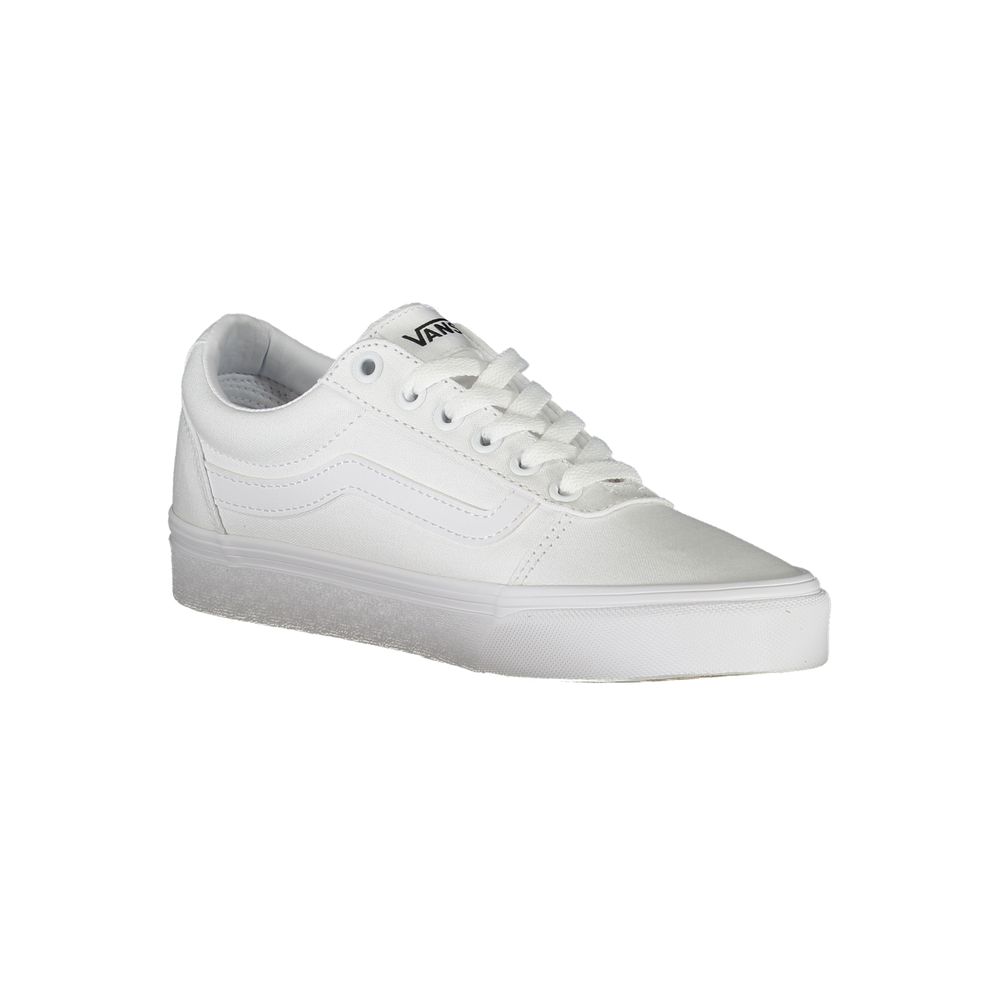 Sneakers by Vans for women in polyester white presents a sumptuous silhouette from the Women's Fashion Polyester Sneakers collection, showcasing a sumptuous fashion style for an elevated aesthetic.