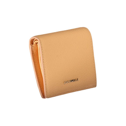 Wallet by Coccinelle for women in leather orange features a streamlined silhouette, showcasing the streamlined Leather Wallet design with sophisticated coin-purse for a premium look.