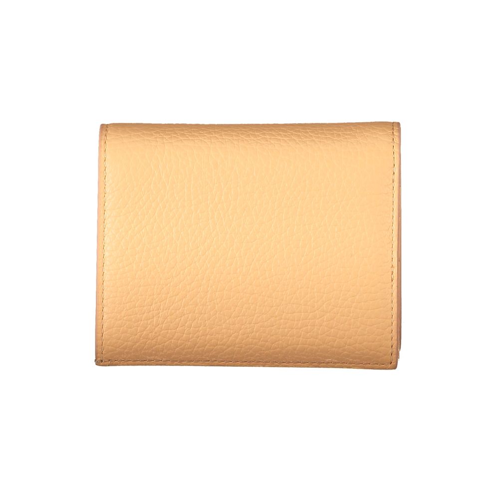 Wallet by Coccinelle for women in leather orange & signature presents a streamlined silhouette, showcasing the sophisticated design of the Leather Wallet collection with functional coin-purse.
