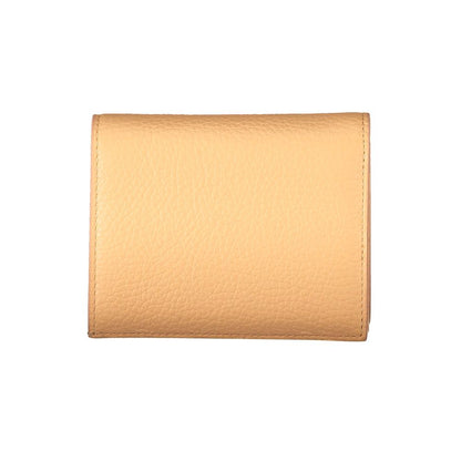 Wallet by Coccinelle for women in leather orange & signature presents a streamlined silhouette, showcasing the sophisticated design of the Leather Wallet collection with functional coin-purse.