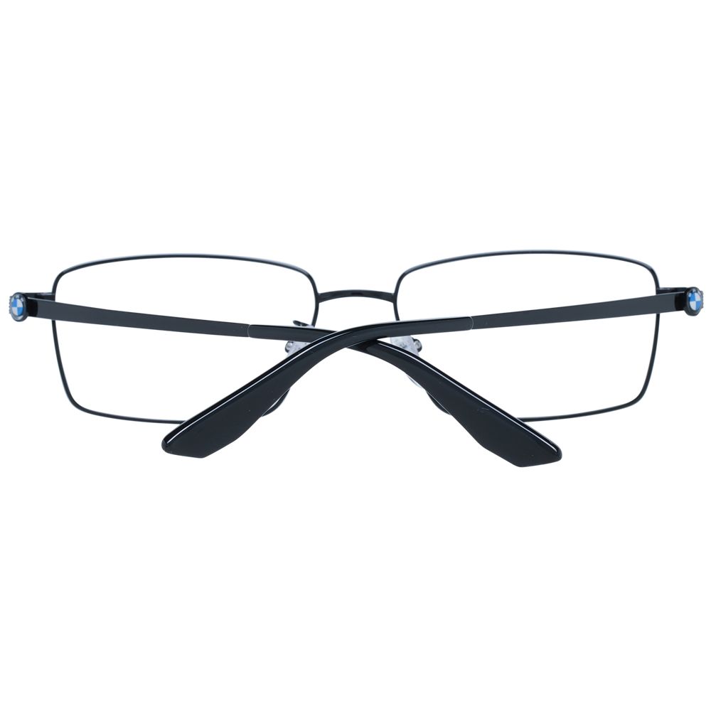 Eyeglasses Frames by BMW for men in titanium black features a refined silhouette, showcasing a refined black coloured frame and full-frame frame design for a sophisticated, premium look.