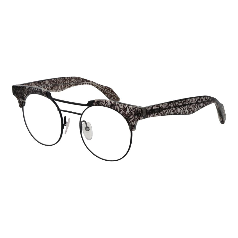 Yohji Yamamoto Women's Full-Rim Panto Plastic Eyeglasses Frames - Black