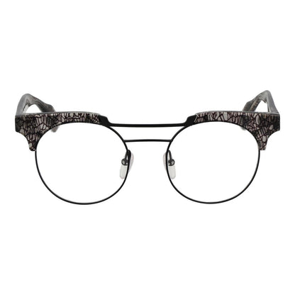 Yohji Yamamoto Women's Full-Rim Panto Plastic Eyeglasses Frames - Black