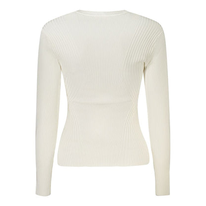 Sweatshirt by Guess Jeans for women in viscose white features an exquisite silhouette, showcasing and details for a exquisite look.