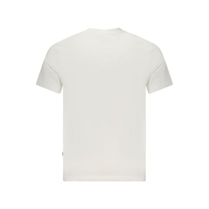 T-Shirt by Guess Jeans for men in organic cotton white & print showcases a fashionable silhouette, elegantly detailed with a fashionable and for a sophisticated, high-fashion look.