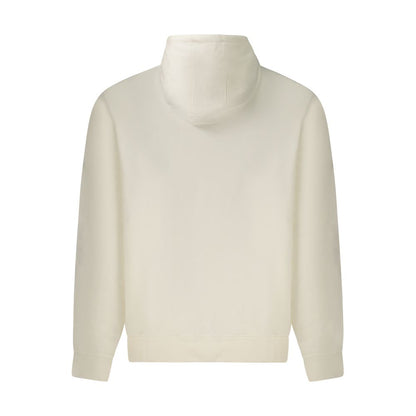 Hooded Sweatshirt Hoodie by Guess Jeans for men in organic cotton white & print features a slouchy chic silhouette, detailed with a slouchy chic and a signature for an elevated aesthetic.