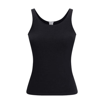 Tank Top by Wolford for women in stretch polyamide cotton black showcases a sumptuous silhouette, artfully detailed with a sumptuous and sleeveless for a truly sumptuous finish.