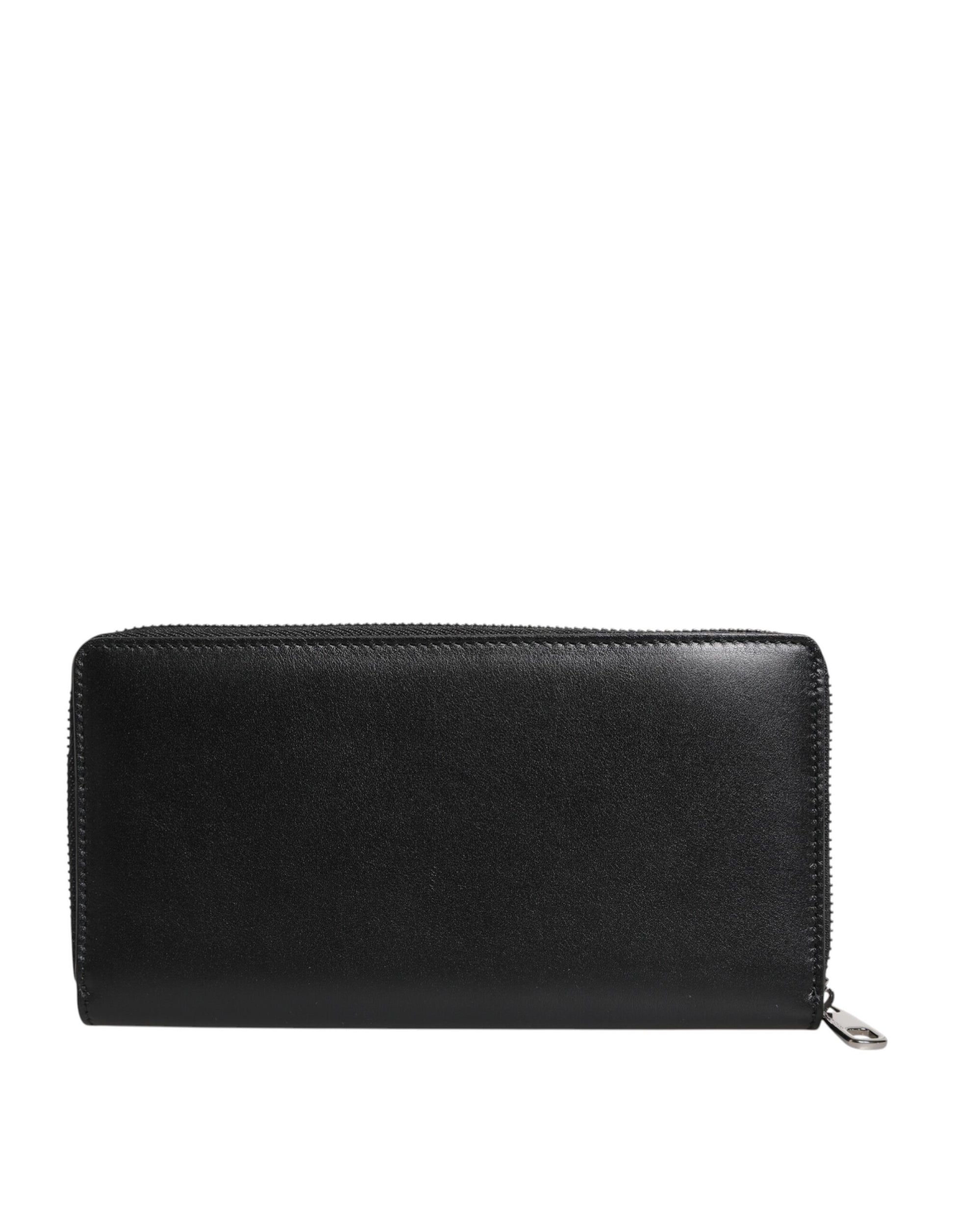 Cardholder Wallet by Dolce & Gabbana for men in exotic leather black, green & signature showcases a refined silhouette, artfully detailed with the signature style of the Exotic Leather Cardholder Wallet and functional card-organization.