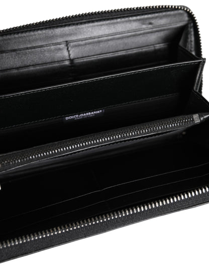 Cardholder Wallet by Dolce & Gabbana for men in exotic leather black, green & signature showcases a refined silhouette, artfully capturing the essence of the refined Exotic Leather Cardholder Wallet design with functional card-organization.