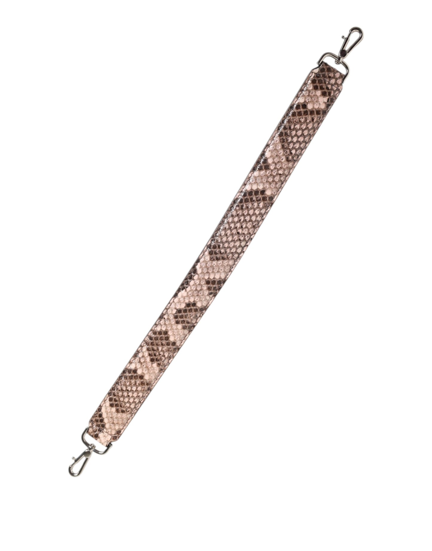 Shoulder Strap from Dolce & Gabbana for women in python leather brown & silver features an on trend design from the Python Leather Shoulder Strap collection, highlighting a premium look.
