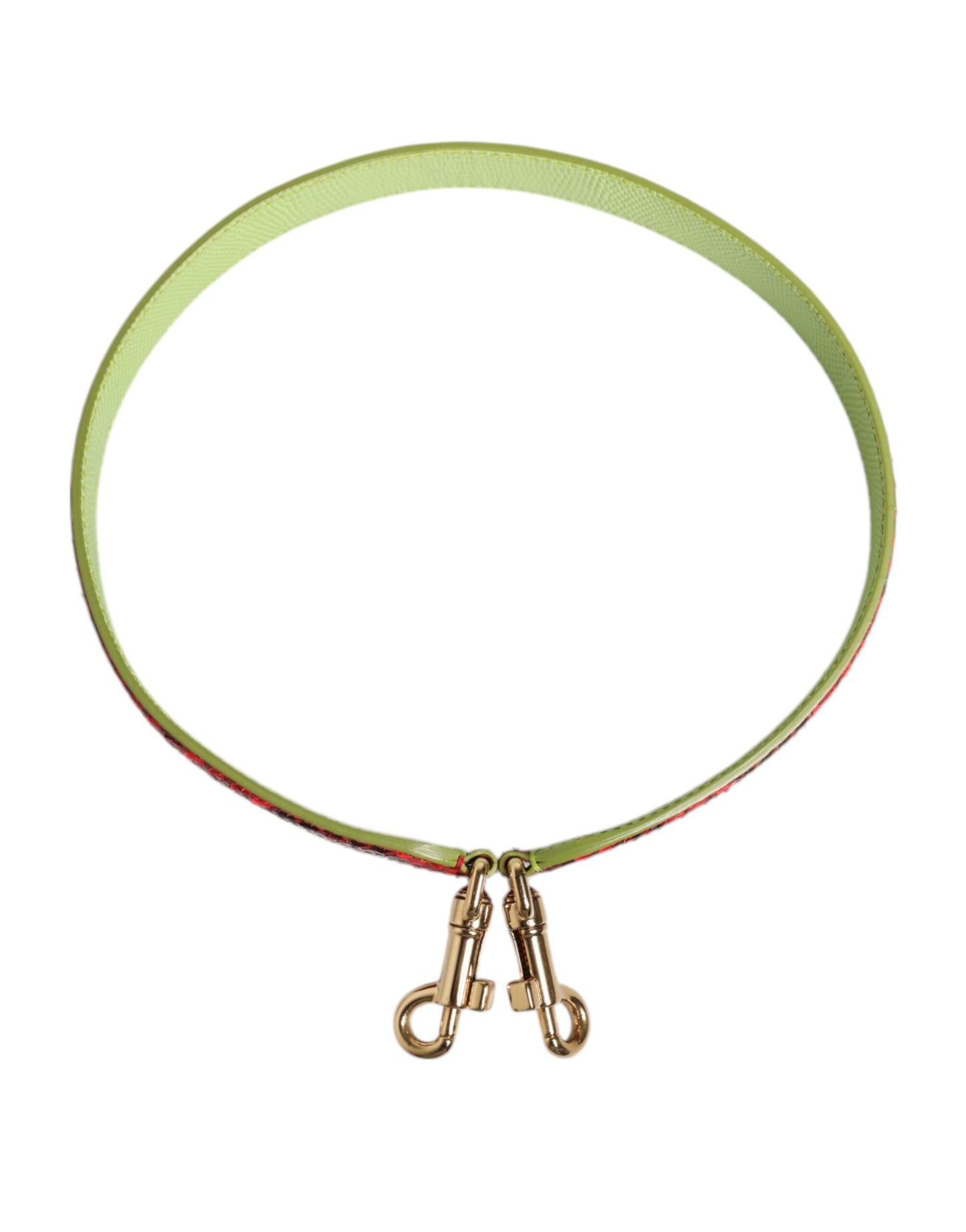 Shoulder Strap from Dolce & Gabbana for women in calf & python leather gold, green & red features an on trend design from the Calf Python Leather Shoulder Strap collection, highlighting a premium look.