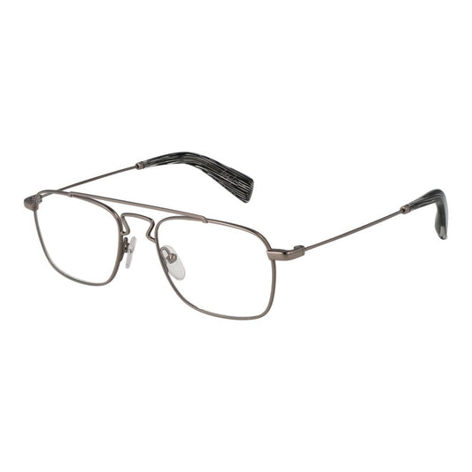 Eyeglasses Frames by Yohji Yamamoto for unisex in metal silver features an refined silhouette, showcasing the refined silver coloured frame and sophisticated full-frame frame design.