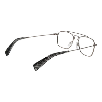 Eyeglasses Frames by Yohji Yamamoto for unisex in metal silver features a refined silhouette, showcasing a refined silver coloured frame and full-frame frame design for a sophisticated, premium look.