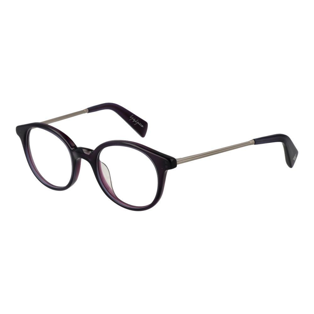 Eyeglasses Frames by Yohji Yamamoto for men in metal purple features a refined silhouette, showcasing a refined purple coloured frame and full-frame frame design for a sophisticated, premium look.