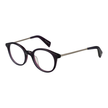 Eyeglasses Frames by Yohji Yamamoto for men in metal purple features a refined silhouette, showcasing a refined purple coloured frame and full-frame frame design for a sophisticated, premium look.