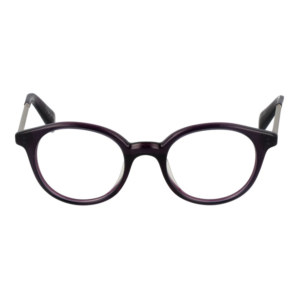 Eyeglasses Frames by Yohji Yamamoto for men in metal and purple showcases an refined full-frame frame design featuring a sophisticated purple coloured frame for an refined and refined aesthetic.